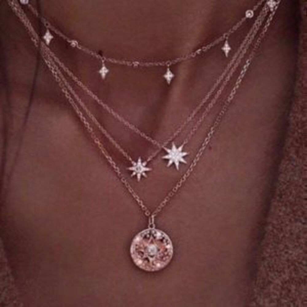 Boho Chic Stars Multilayer Necklace